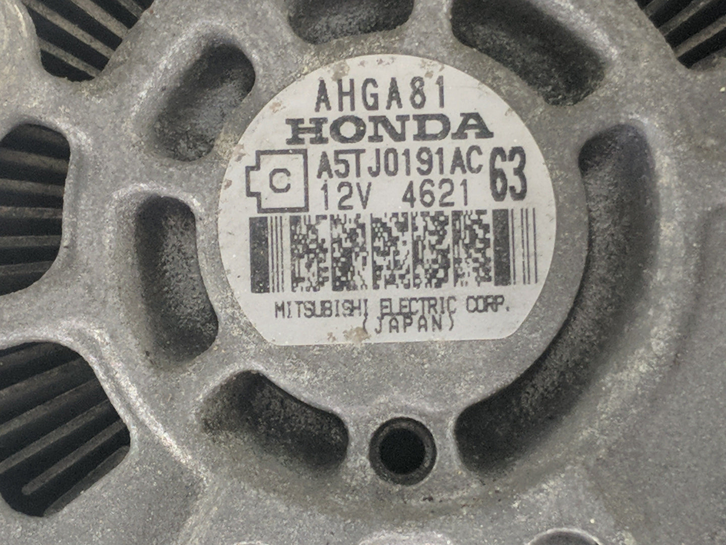 2012-2015 Honda Civic Alternator Replacement Generator Charging Assembly Engine OEM P/N:A5TJ0191AC Fits OEM Used Auto Parts 