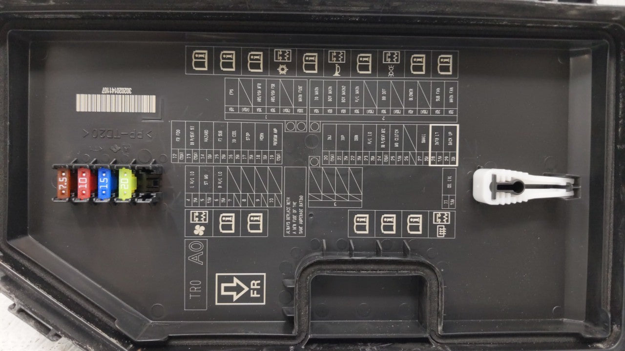 2012-2015 Honda Civic Fusebox Fuse Box Panel Relay Module P/N:TR0 A012 A0 Fits Fits 2012 2013 2014 2015 OEM Used Auto Parts 
