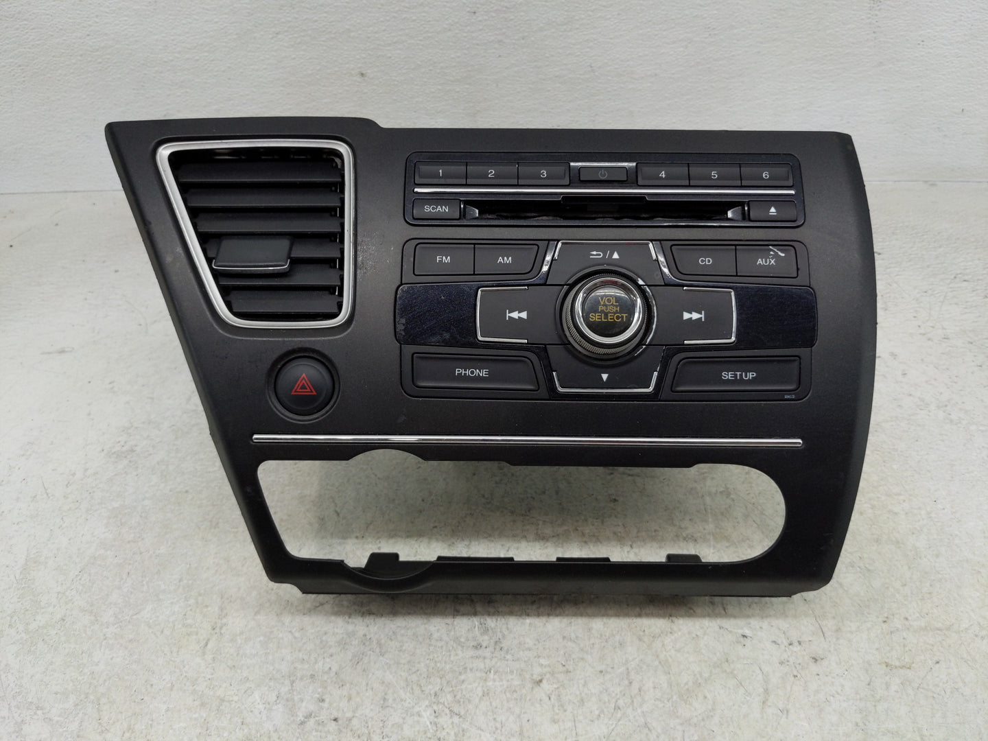 2013-2015 Honda Civic Radio AM FM Cd Player Receiver Replacement P/N:39100-TR3-A314-M1 Fits Fits 2013 2014 2015 OEM Used Aut