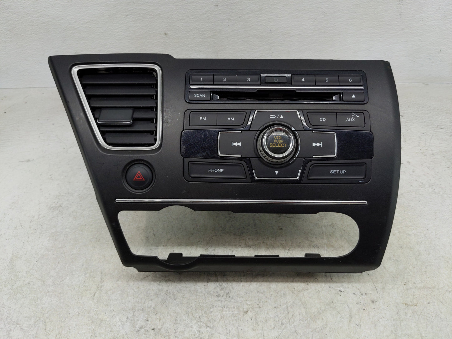 2013-2015 Honda Civic Radio AM FM Cd Player Receiver Replacement P/N:39100-TR3-A314-M1 Fits Fits 2013 2014 2015 OEM Used Aut