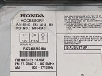 2013-2015 Honda Civic Radio AM FM Cd Player Receiver Replacement P/N:39100-TR3-A314-M1 Fits Fits 2013 2014 2015 OEM Used Aut
