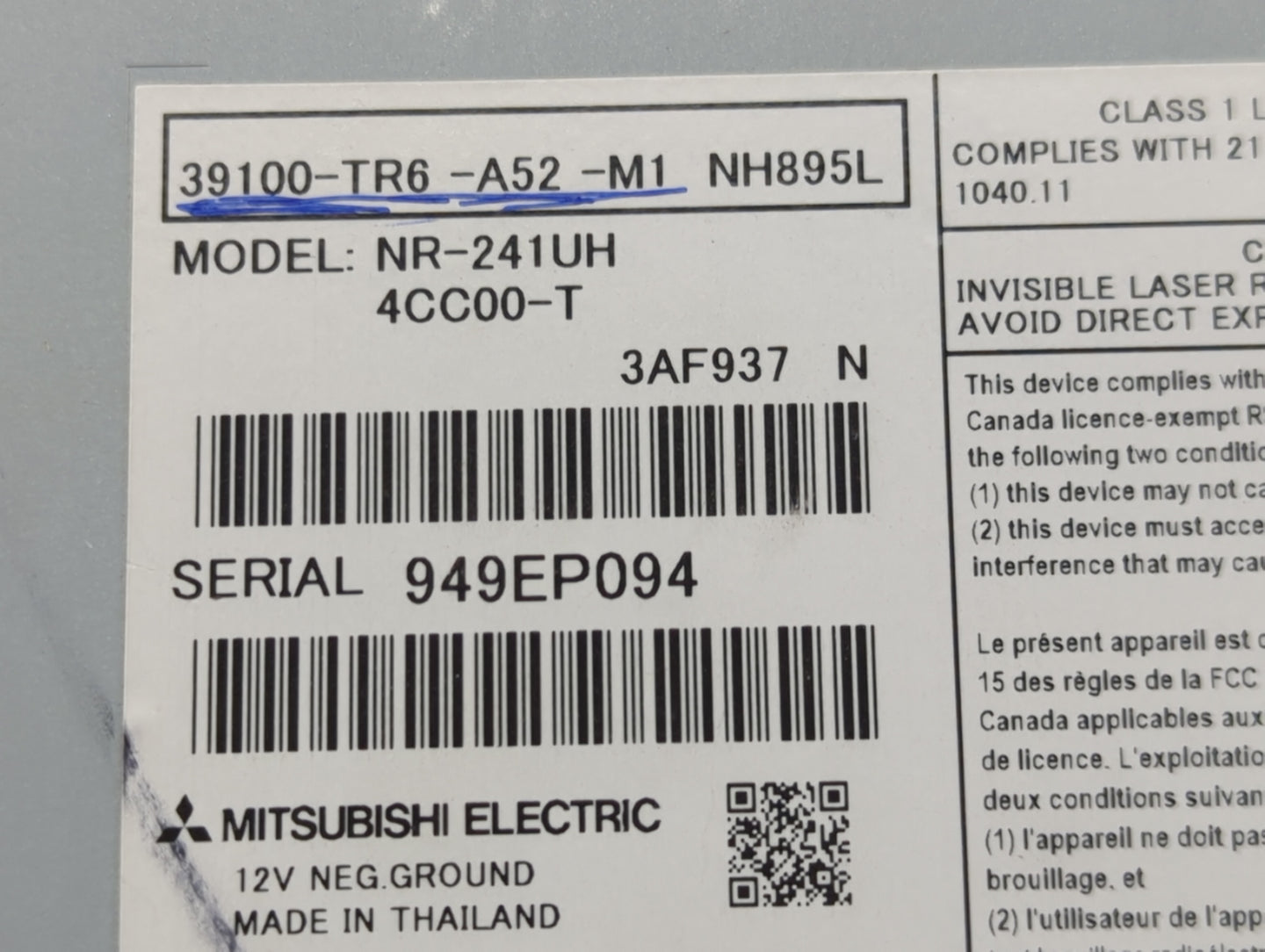 2014-2015 Honda Civic Information Display Screen - Oemusedautoparts1.com