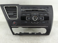 2013-2015 Honda Civic Radio AM FM Cd Player Receiver Replacement P/N:39100-TR3-A314-M1 Fits Fits 2013 2014 2015 OEM Used Aut