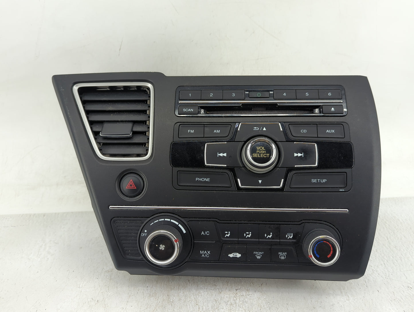 2013-2015 Honda Civic Climate Control Module Temperature AC/Heater Replacement P/N:39100-TR3-A314-M1 Fits Fits 2013 2014 201