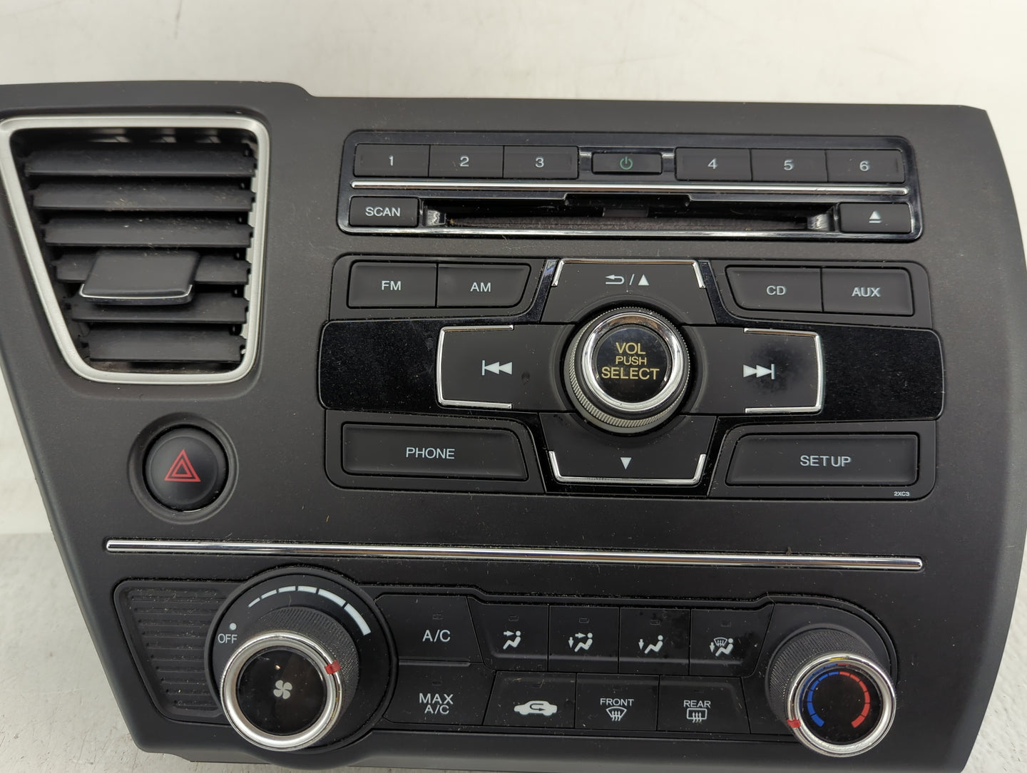2013-2015 Honda Civic Climate Control Module Temperature AC/Heater Replacement P/N:39100-TR3-A314-M1 Fits Fits 2013 2014 201