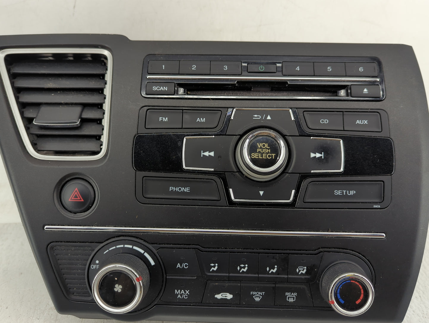 2013-2015 Honda Civic Climate Control Module Temperature AC/Heater Replacement P/N:39100-TR3-A314-M1 Fits Fits 2013 2014 201