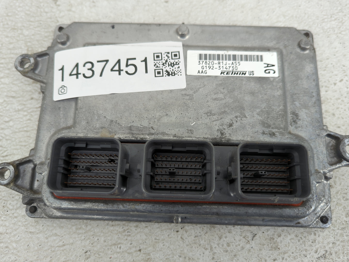 2014-2015 Honda Civic PCM Engine Control Computer ECU ECM PCU OEM P/N:37820-R1J-A55 Fits Fits 2014 2015 OEM Used Auto Parts 