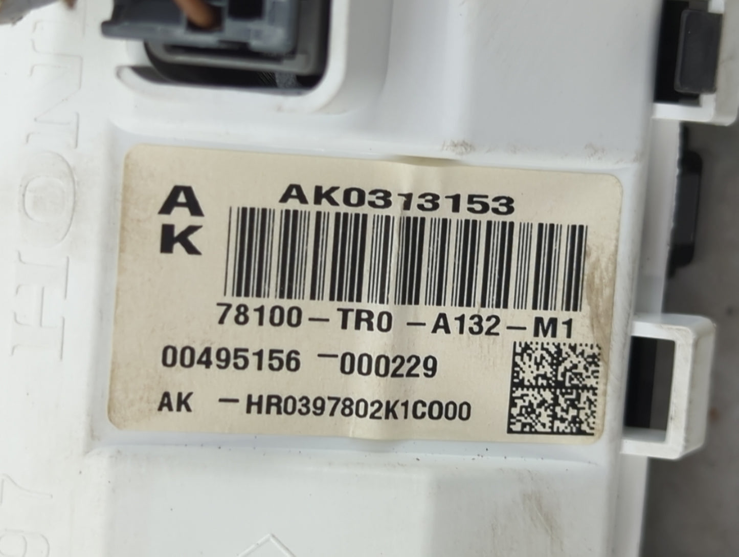 2012-2015 Honda Civic Instrument Cluster Speedometer Gauges P/N:78100-TR0-A132-M1 AK0313153 Miles:123K Fits OEM Used Auto Pa