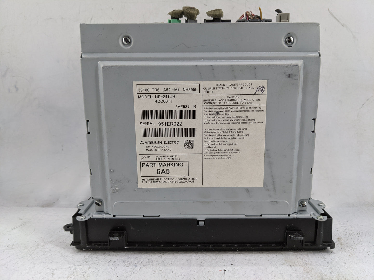 2014-2015 Honda Civic Radio AM FM Cd Player Receiver Replacement P/N:39100-TR6-A52-M1 NR-241UH, UJHNR241NR243 Fits Fits 2014