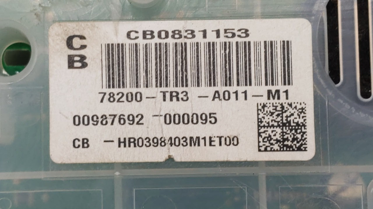 2014-2015 Honda Civic Instrument Cluster Speedometer Gauges P/N:78200-TR3-A212-M1 78200-TR3-A011-M1 Fits Fits 2014 2015 OEM 
