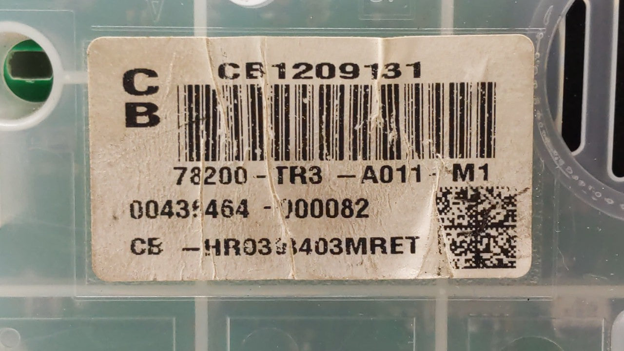 2014-2015 Honda Civic Instrument Cluster Speedometer Gauges P/N:78200-TR3-A011-M1 78200-TR3-A212-M1 Fits Fits 2014 2015 OEM 