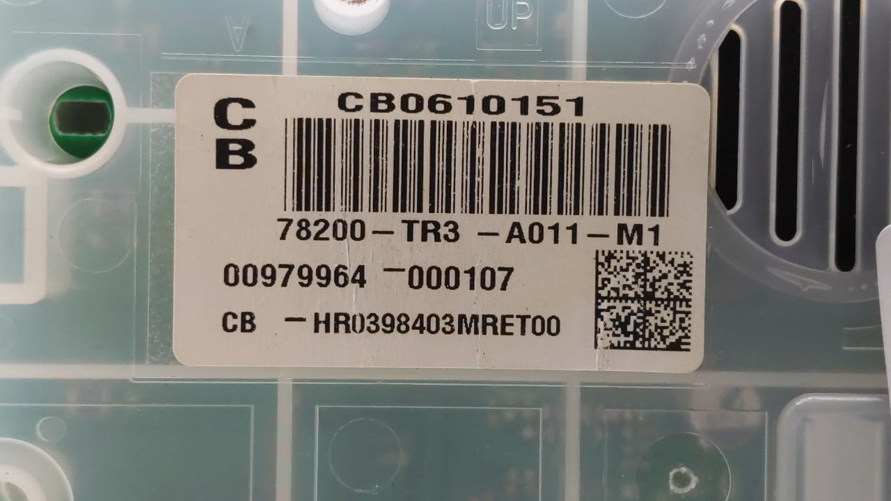 2014-2015 Honda Civic Instrument Cluster Speedometer Gauges P/N:78200-TR3-A011-M1 78200-TR3-A212-M1 Fits Fits 2014 2015 OEM 