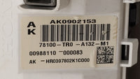 2012-2015 Honda Civic Instrument Cluster Speedometer Gauges P/N:78260-TR0-A132-M1 78200-TR3-A212-M1 Fits Fits 2012 2013 2014