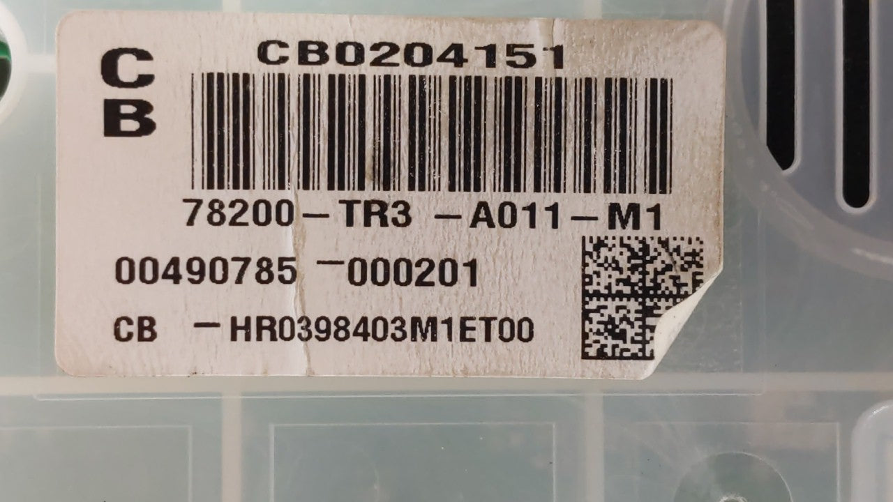 2014-2015 Honda Civic Instrument Cluster Speedometer Gauges P/N:78200-TR3-A011-M1 78200-TR3-A212-M1 Fits Fits 2014 2015 OEM 