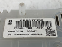 2014-2015 Honda Civic Instrument Cluster Speedometer Gauges P/N:78200-TR3-A411-M1 78200-TR3-A011-M1 Fits Fits 2014 2015 OEM 