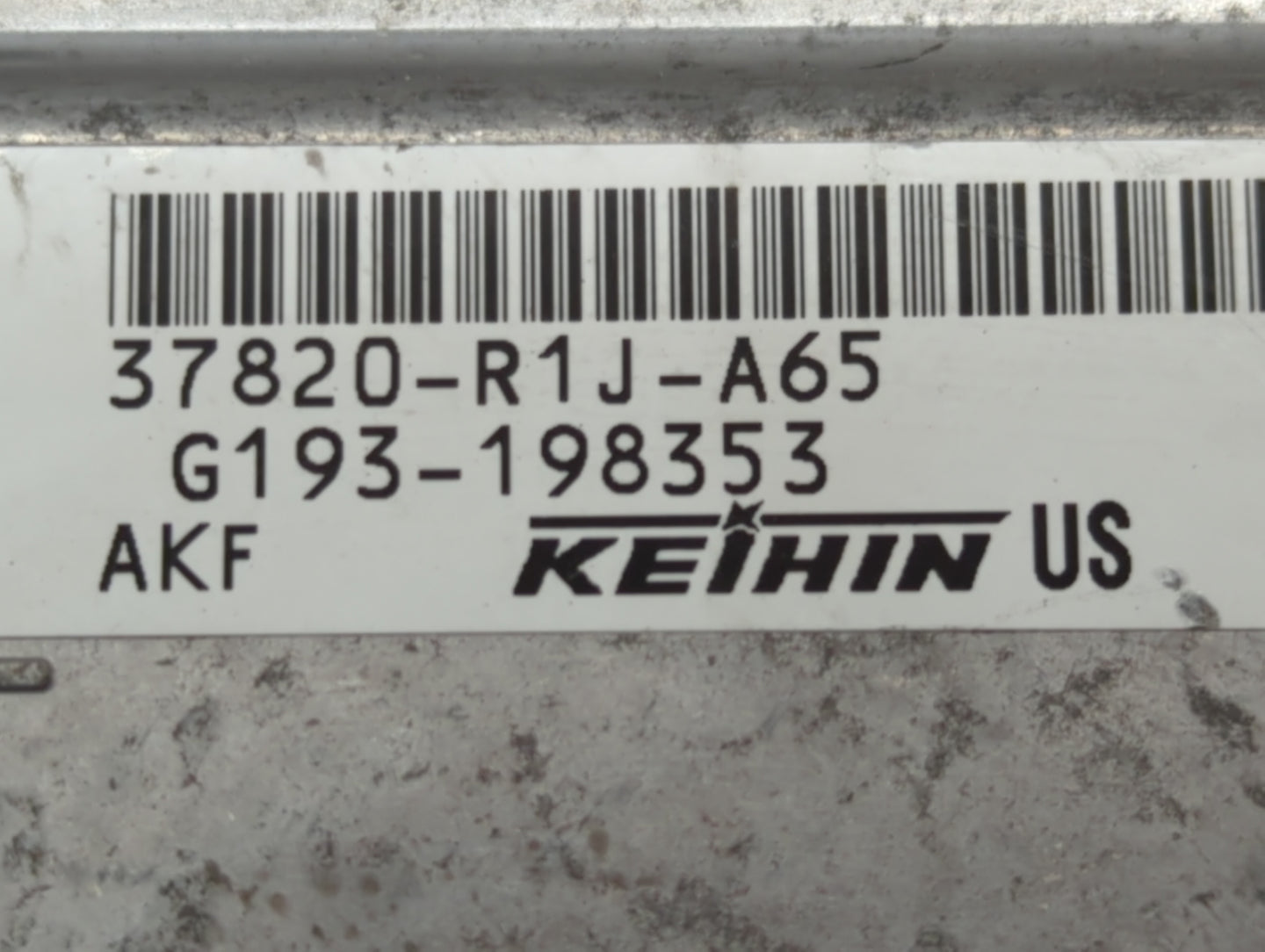 2014-2015 Honda Civic PCM Engine Control Computer ECU ECM PCU OEM P/N:G193-198353 37820-R1J-A65 Fits Fits 2014 2015 OEM Used