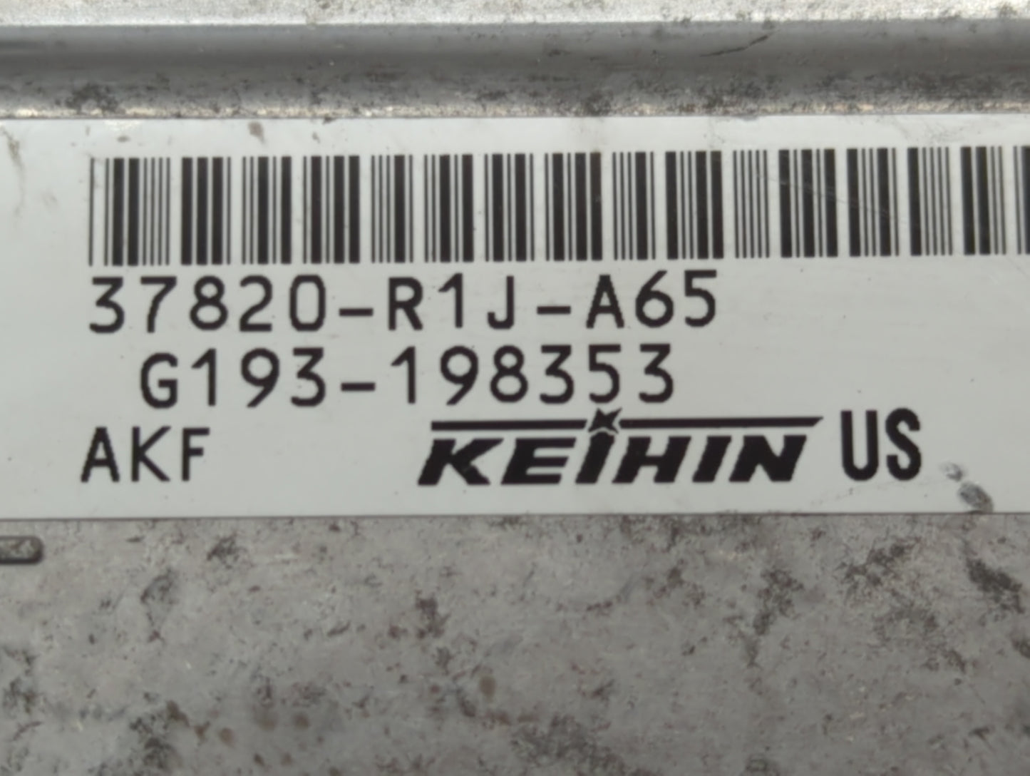 2014-2015 Honda Civic PCM Engine Control Computer ECU ECM PCU OEM P/N:G193-198353 37820-R1J-A65 Fits Fits 2014 2015 OEM Used