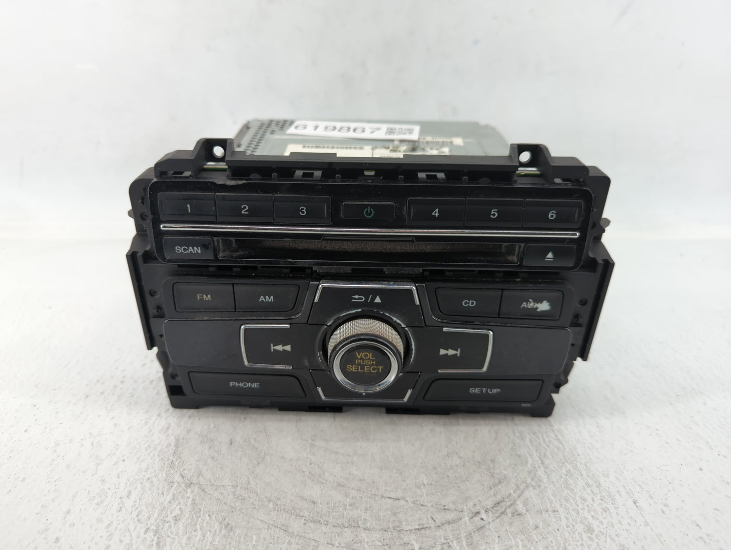 2013-2015 Honda Civic Radio AM FM Cd Player Receiver Replacement P/N:39100-TR3-A314-M1 Fits Fits 2013 2014 2015 OEM Used Aut