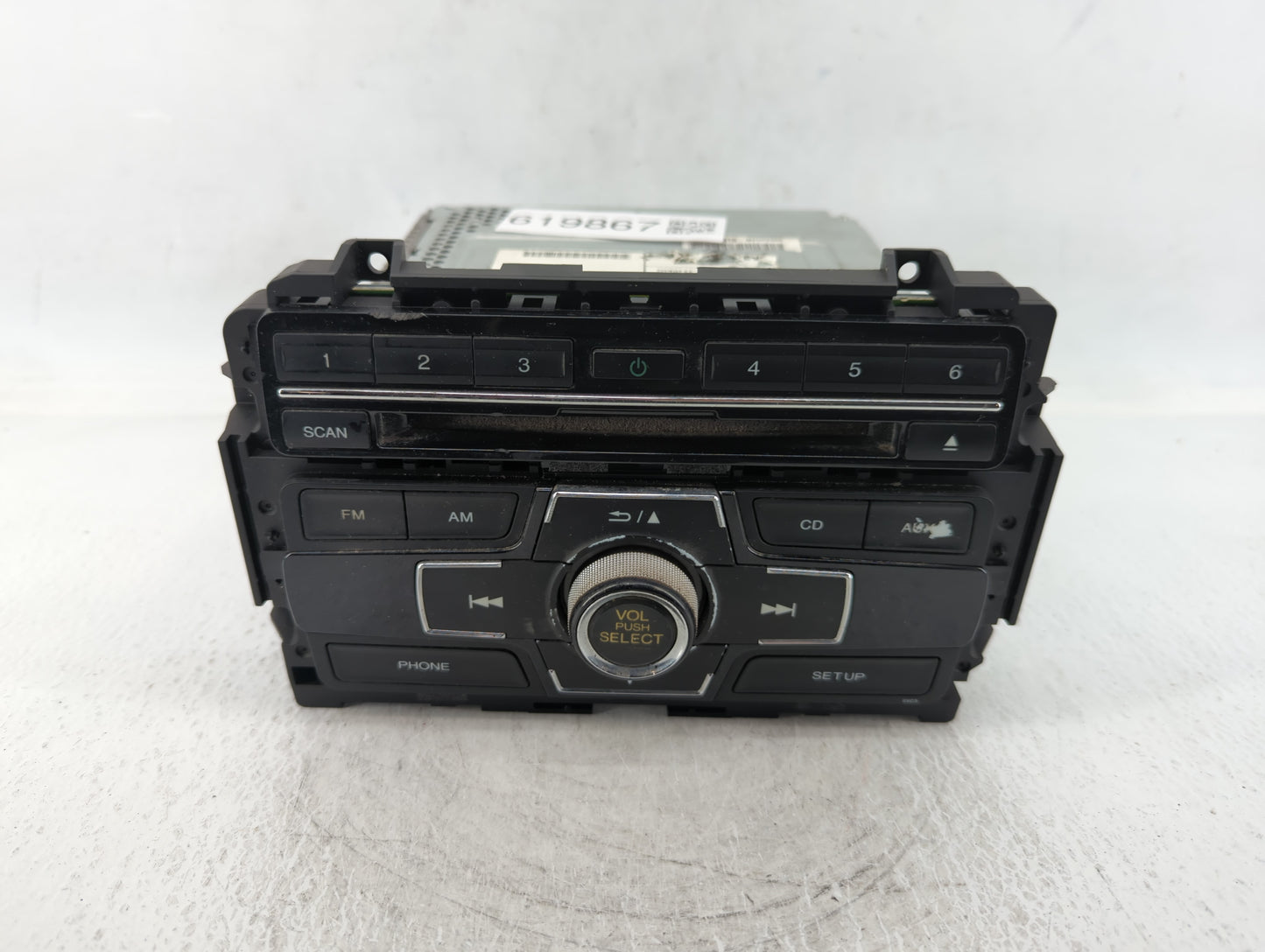 2013-2015 Honda Civic Radio AM FM Cd Player Receiver Replacement P/N:39100-TR3-A314-M1 Fits Fits 2013 2014 2015 OEM Used Aut