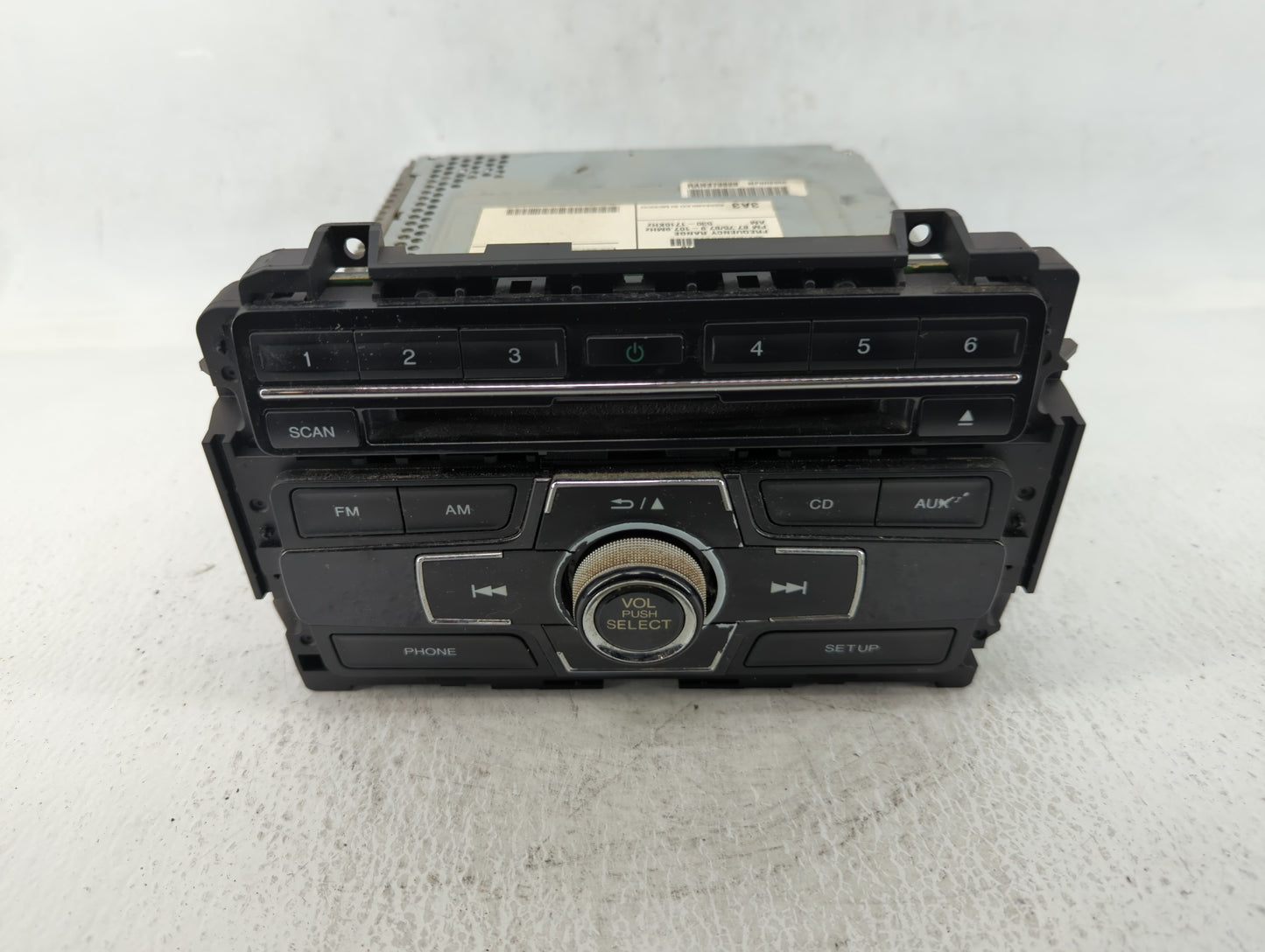 2013-2015 Honda Civic Radio AM FM Cd Player Receiver Replacement P/N:39100-TRS-A314-M1 Fits Fits 2013 2014 2015 OEM Used Aut