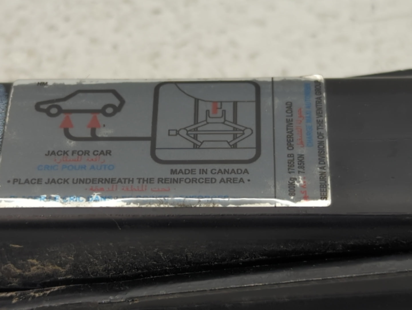 2015 Honda Civic Spare Scissor Car Jack - Oemusedautoparts1.com