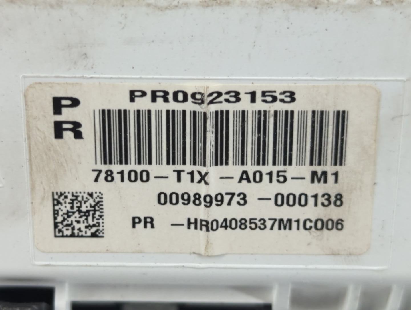 2015-2016 Honda Cr-V Instrument Cluster Speedometer Gauges P/N:78100-T1X-A015-M1 Fits Fits 2015 2016 OEM Used Auto Parts - O