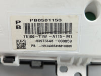 2015-2016 Honda Cr-V Instrument Cluster Speedometer Gauges P/N:78100-T1W-A115-M1 Fits Fits 2015 2016 OEM Used Auto Parts - O