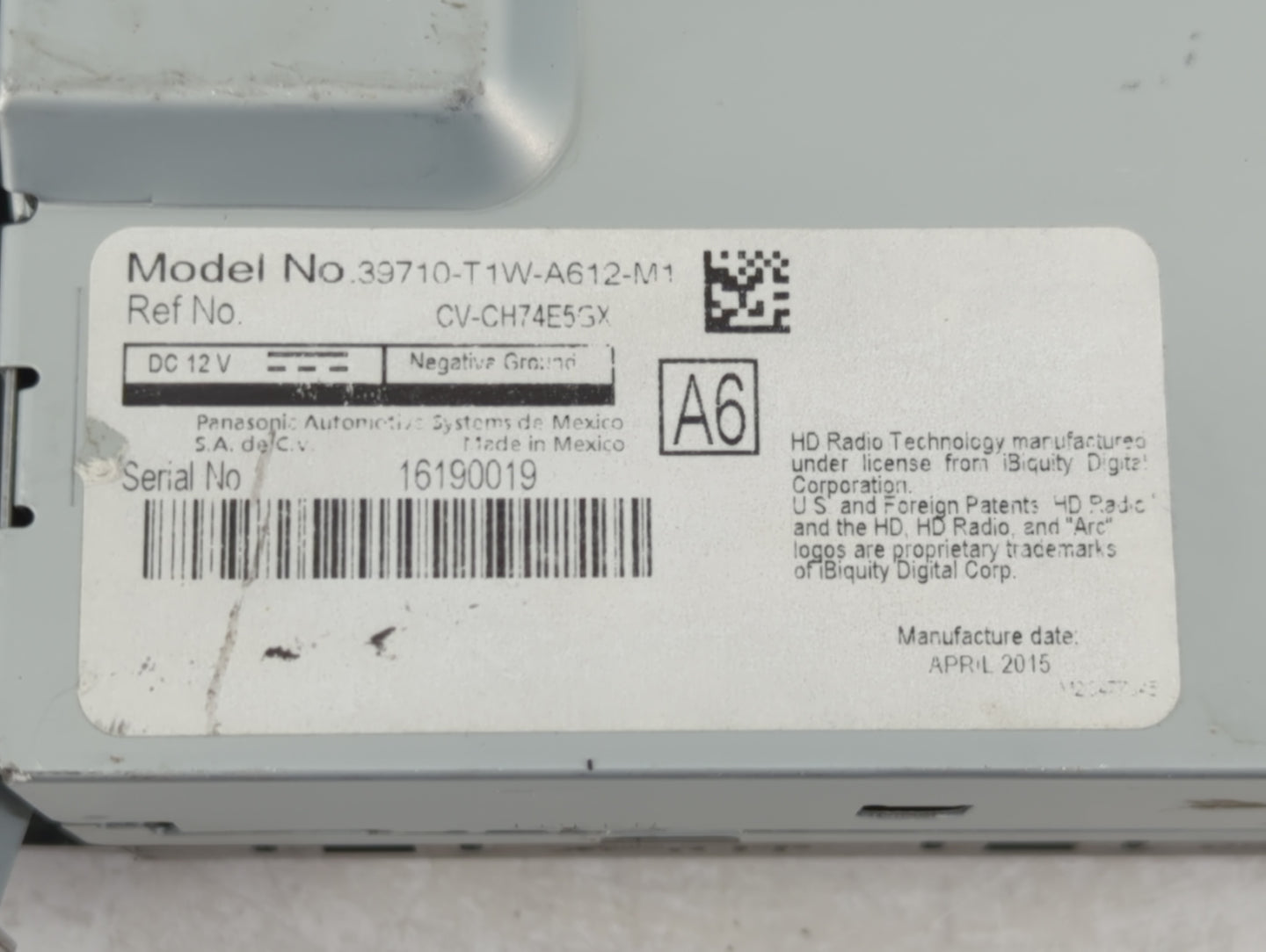 2015-2016 Honda Cr-v Information Display Screen - Oemusedautoparts1.com