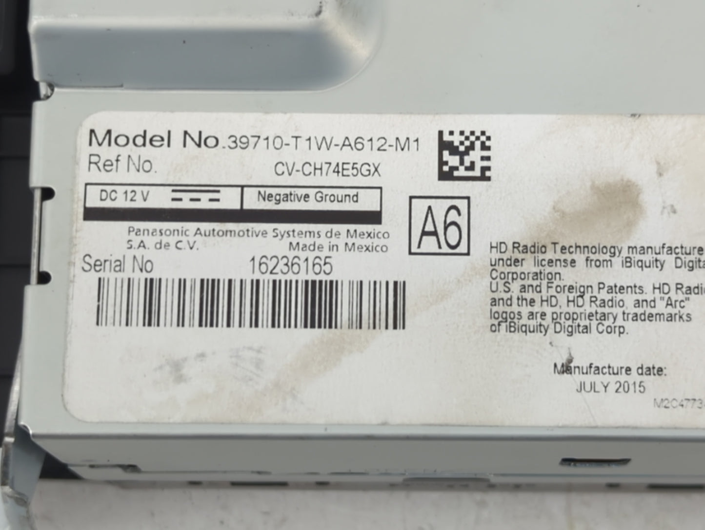 2015-2015 Honda Cr-v Information Display Screen - Oemusedautoparts1.com