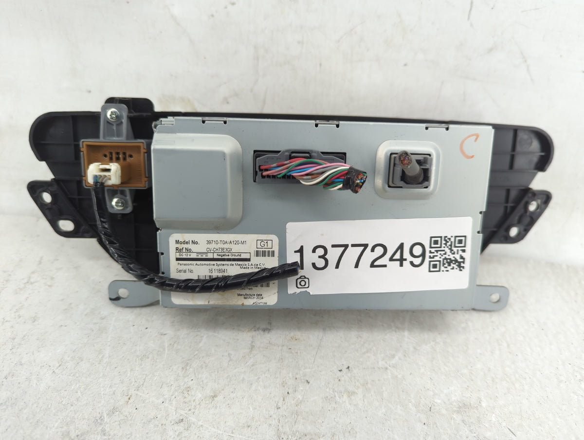2015 Honda Cr-V Radio AM FM Cd Player Receiver Replacement P/N:39710-T0A-A110-M1. Fits Fits 2002 2003 2004 OEM Used Auto Par
