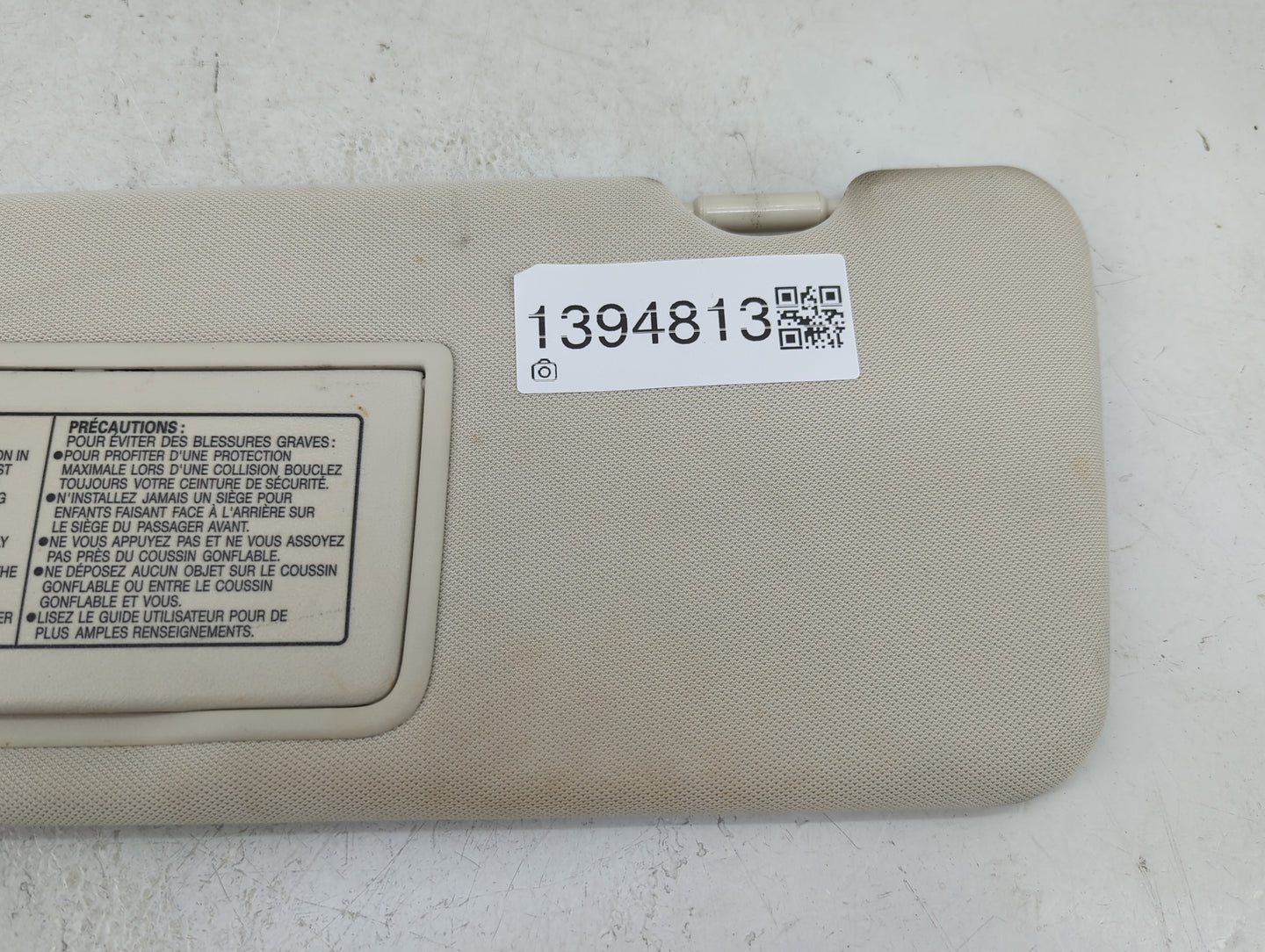 2015-2016 Honda Cr-V Sun Visor Shade Replacement Driver Left Mirror Fits Fits 2015 2016 OEM Used Auto Parts - Oemusedautopar