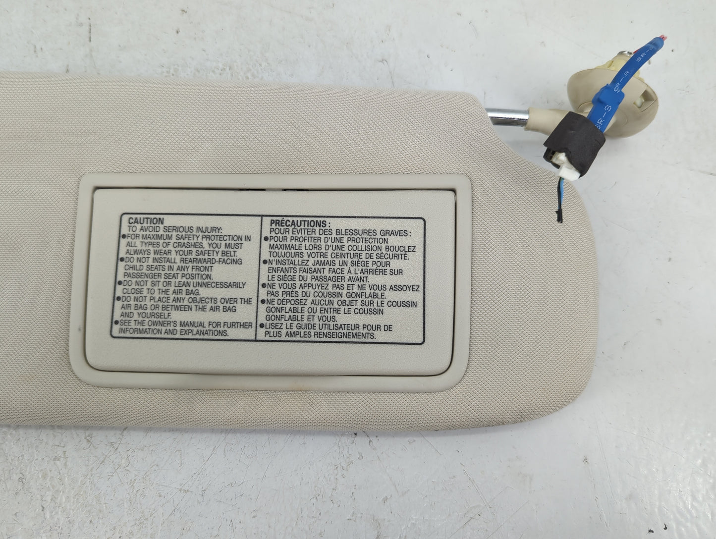 2015-2016 Honda Cr-V Sun Visor Shade Replacement Passenger Right Mirror Fits Fits 2015 2016 OEM Used Auto Parts - Oemusedaut