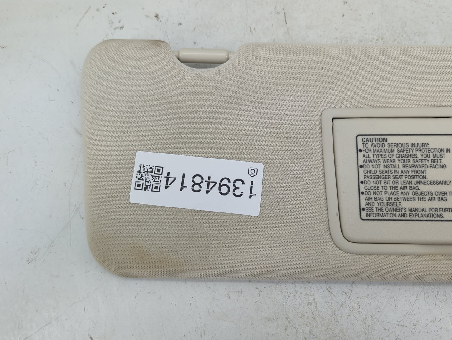 2015-2016 Honda Cr-V Sun Visor Shade Replacement Passenger Right Mirror Fits Fits 2015 2016 OEM Used Auto Parts - Oemusedaut