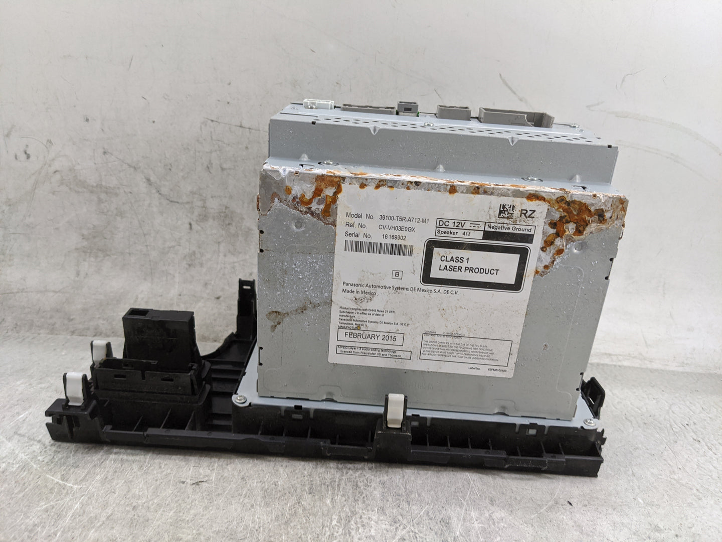 2015-2019 Honda Fit Radio AM FM Cd Player Receiver Replacement P/N:39100-T5R-A712-M1 CV-VH03E0GX Fits OEM Used Auto Parts - 