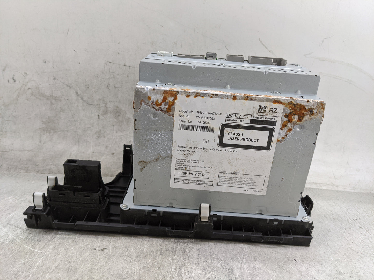 2015-2019 Honda Fit Radio AM FM Cd Player Receiver Replacement P/N:39100-T5R-A712-M1 CV-VH03E0GX Fits OEM Used Auto Parts - 