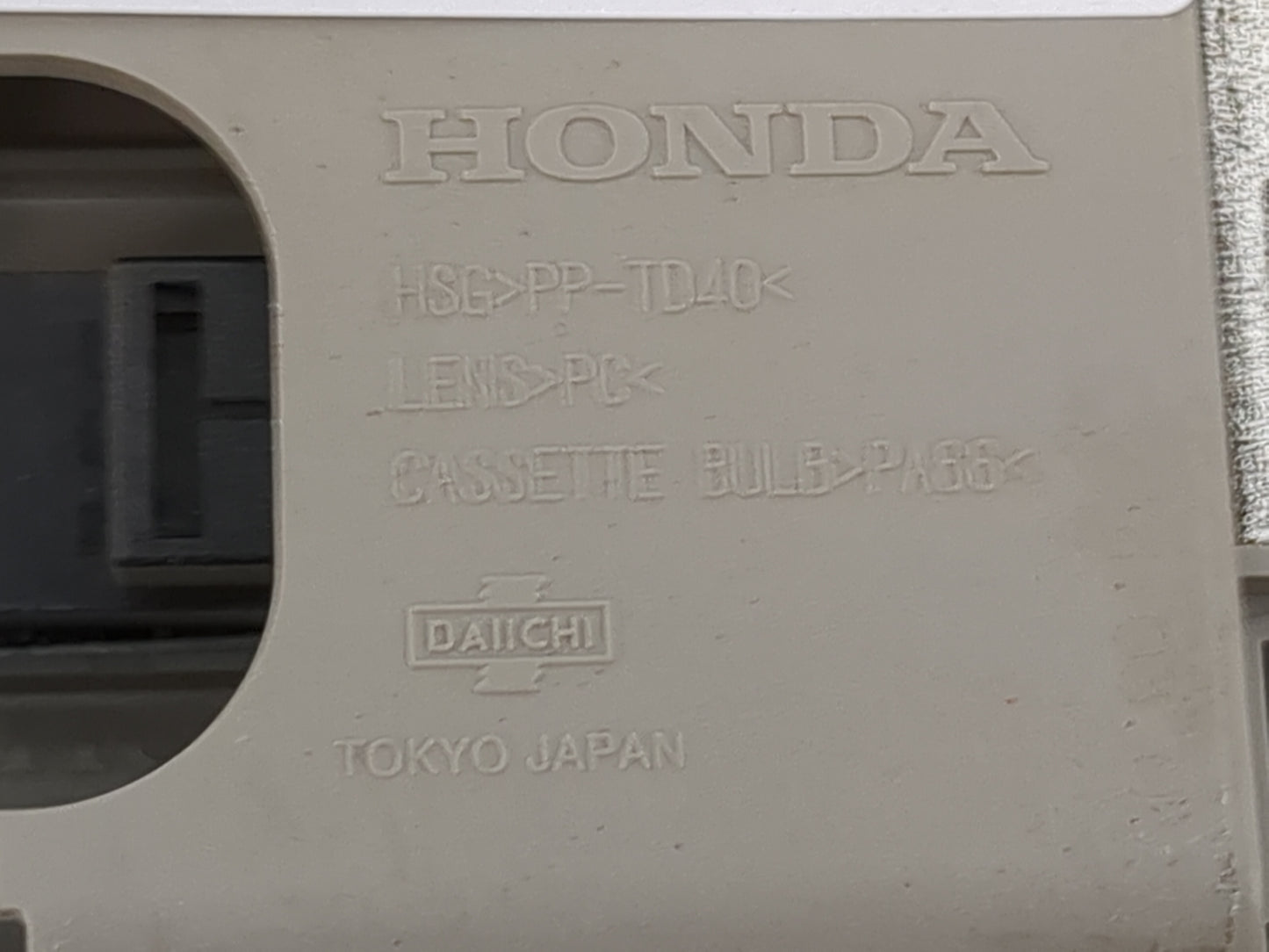 2015 Honda Fit Overhead Roof Console Tan - Oemusedautoparts1.com