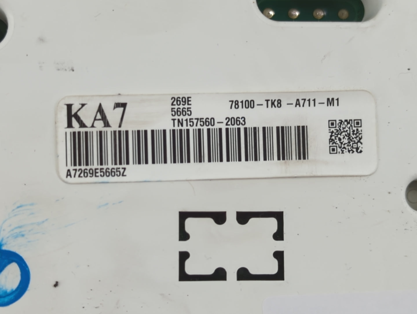 2014-2017 Honda Odyssey Instrument Cluster Speedometer Gauges P/N:78100-TK8-A711-M1 Fits Fits 2014 2015 2016 2017 OEM Used A