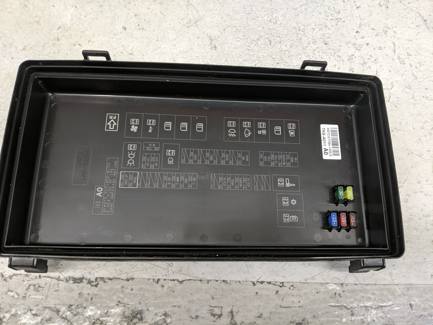 2011-2017 Honda Odyssey Fusebox Fuse Box Panel Relay Module P/N:TK8-A011 Fits Fits 2011 2013 2014 2015 2016 2017 OEM Used Au