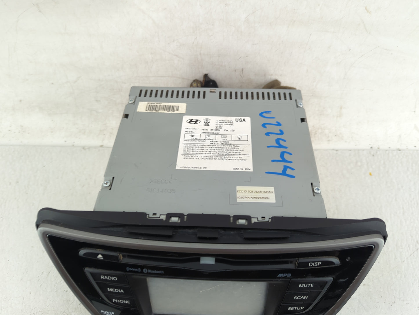 2014-2017 Honda Odyssey Radio AM FM Cd Player Receiver Replacement P/N:96180-3X165GU Fits Fits 2014 2015 2016 2017 OEM Used 
