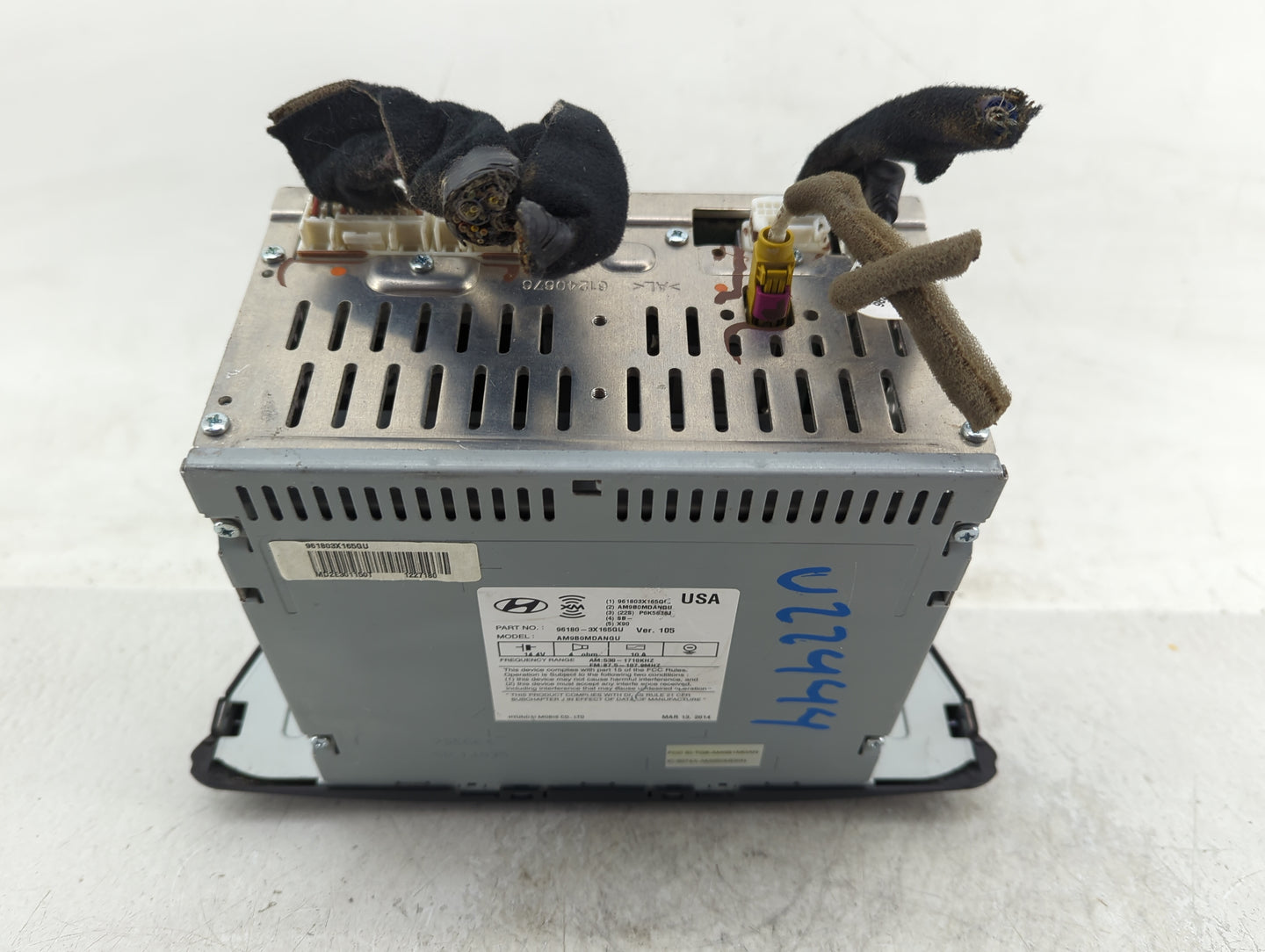 2014-2017 Honda Odyssey Radio AM FM Cd Player Receiver Replacement P/N:96180-3X165GU Fits Fits 2014 2015 2016 2017 OEM Used 