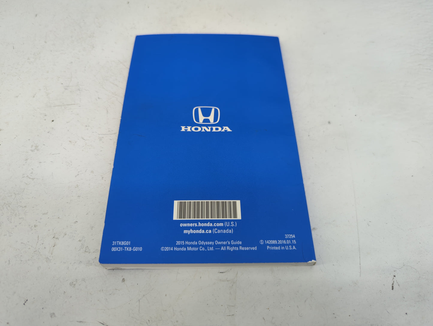 2015 Honda Odyssey Owners Manual Book Guide P/N:31TK8G01 00X31-TK8-G010 OEM Used Auto Parts - Oemusedautoparts1.com