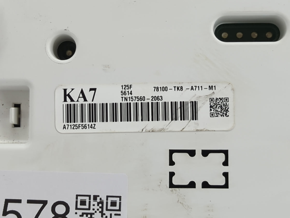 2014-2017 Honda Odyssey Instrument Cluster Speedometer Gauges P/N:78100-TK8-A711-M1 TN157560-2063 Miles: Fits OEM Used Auto 