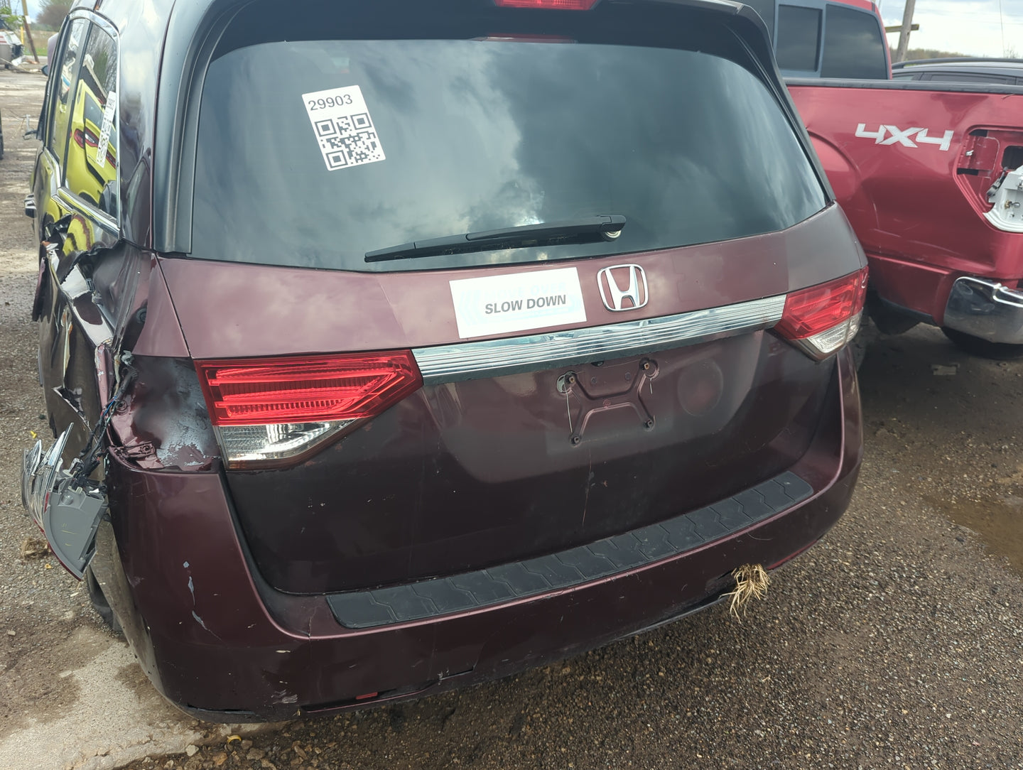 2014-2017 Honda Odyssey Trunk/decklid/hatch/tailgate Oem - Oemusedautoparts1.com