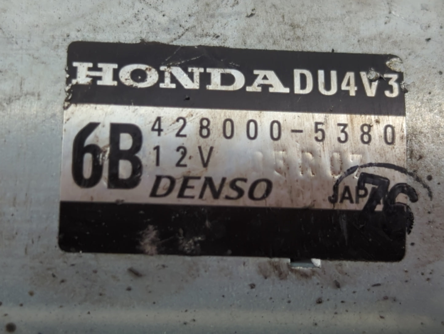 2009-2015 Honda Pilot Car Starter Motor Solenoid OEM P/N:428000-5380 Fits Fits 2008 2009 2010 2011 2012 2013 2014 2015 OEM U