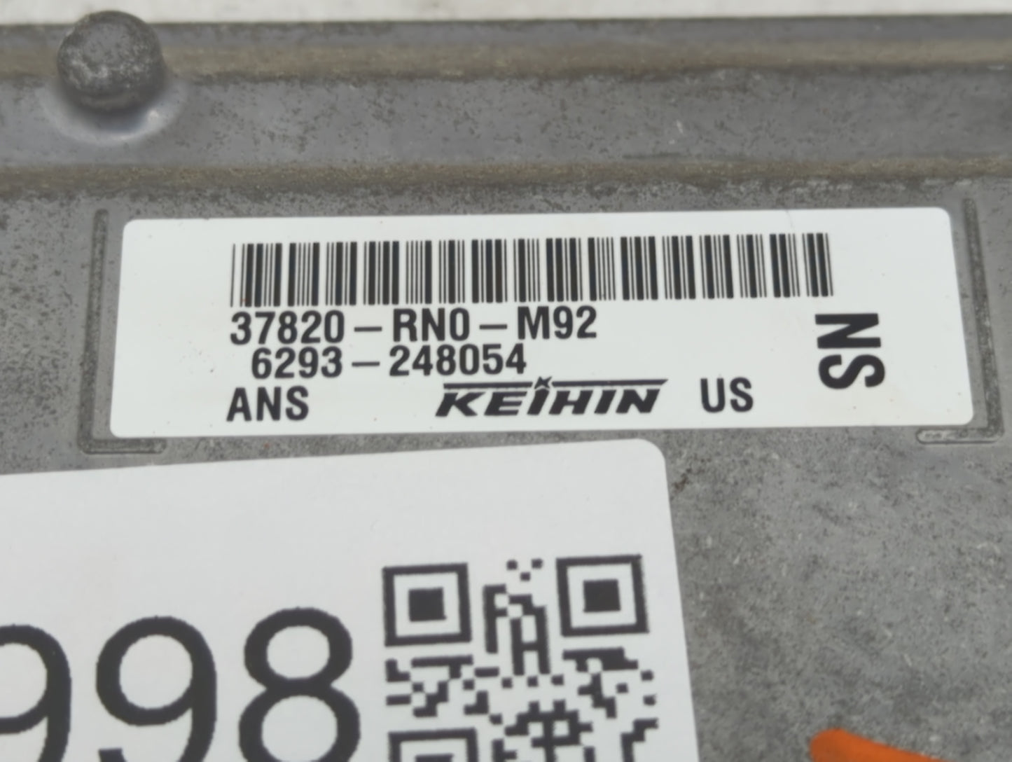 2013-2015 Honda Pilot PCM Engine Control Computer ECU ECM PCU OEM P/N:37820-RNO-M92 Fits Fits 2013 2014 2015 OEM Used Auto P