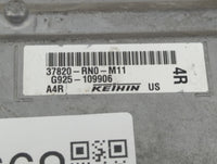 2013-2015 Honda Pilot PCM Engine Control Computer ECU ECM PCU OEM P/N:37820-RN0-M11 Fits Fits 2013 2014 2015 OEM Used Auto P
