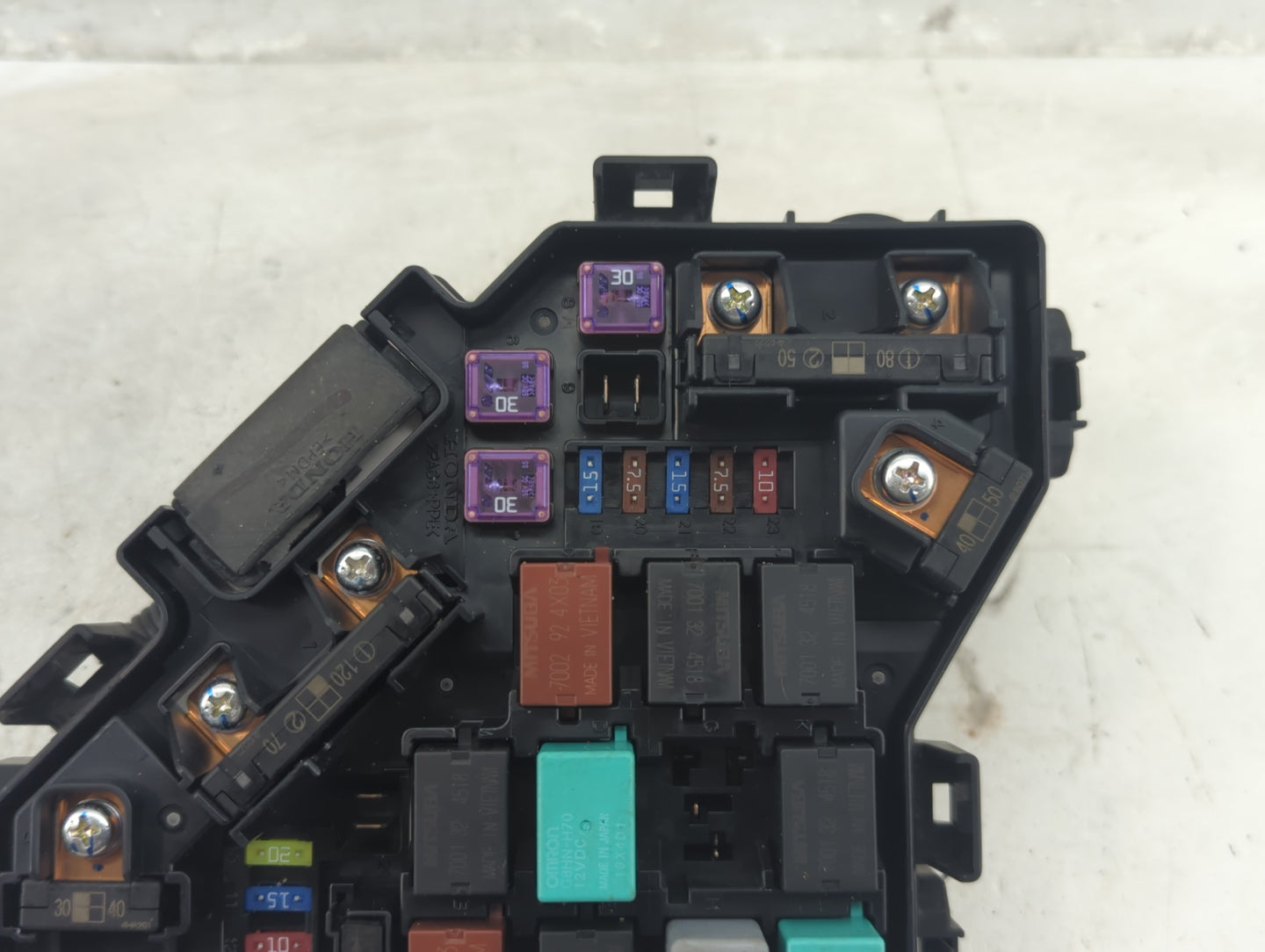 2012-2015 Honda Pilot Fusebox Fuse Box Panel Relay Module Fits Fits 2012 2013 2014 2015 OEM Used Auto Parts - Oemusedautopar