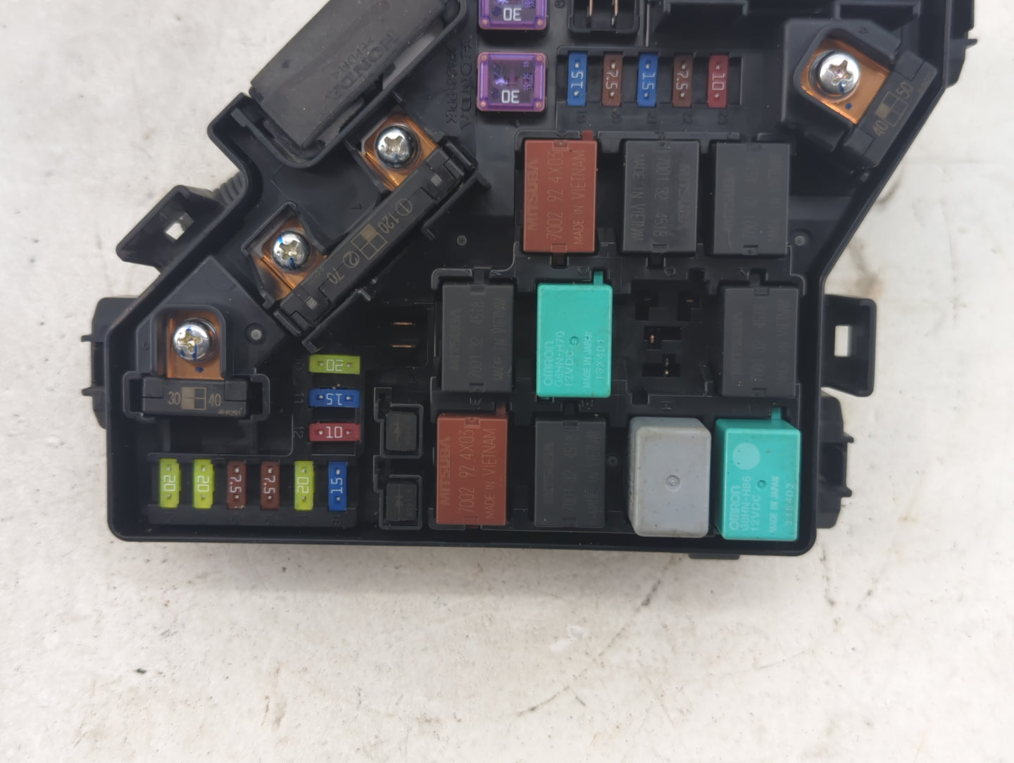 2012-2015 Honda Pilot Fusebox Fuse Box Panel Relay Module Fits Fits 2012 2013 2014 2015 OEM Used Auto Parts - Oemusedautopar