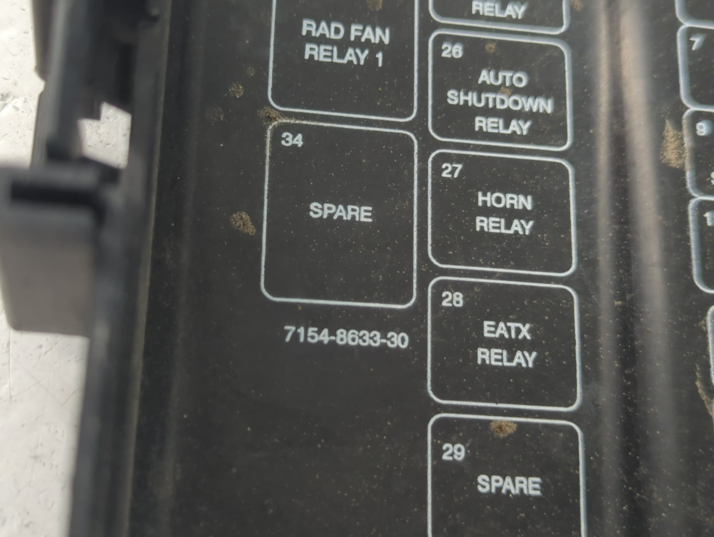 2012-2015 Honda Pilot Fusebox Fuse Box Panel Relay Module P/N:7154-8633-30 Fits Fits 2012 2013 2014 2015 OEM Used Auto Parts