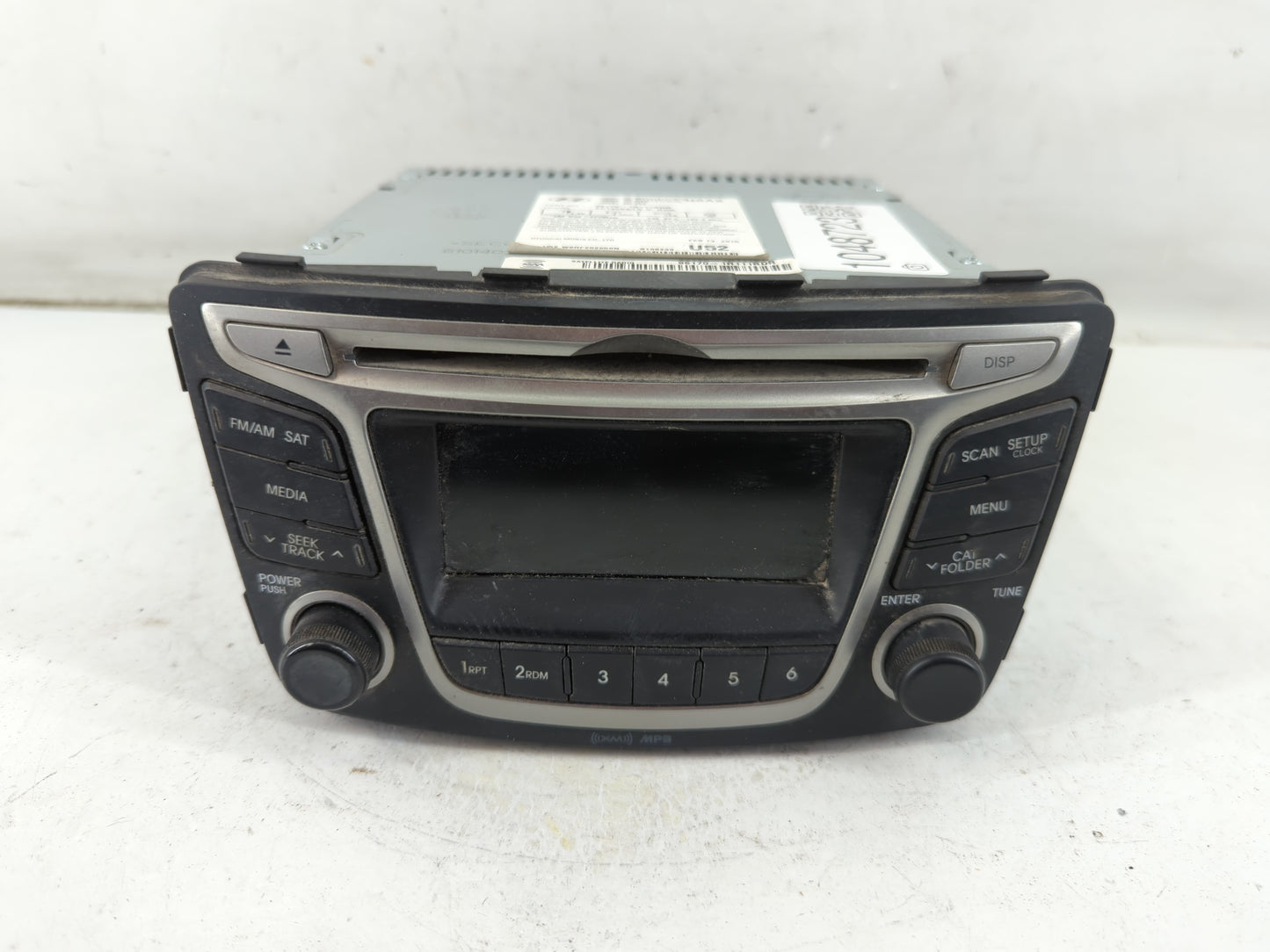 2015-2017 Hyundai Accent Radio AM FM Cd Player Receiver Replacement P/N:961701R111RDR Fits Fits 2015 2016 2017 OEM Used Auto
